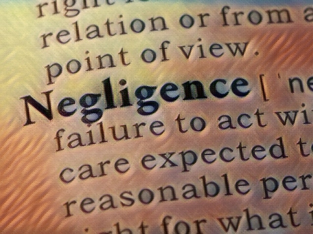 dictionary definition of negligence