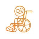 disabled man icon