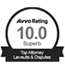 Ankin Law Avvo 10 Rating Suberb top attorneys Lawsuits and Disputes badge