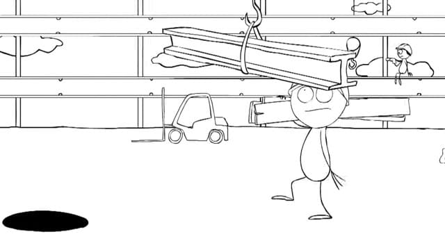 sitckman worker steel beam accident icon
