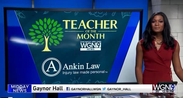 teacher of the month news segment