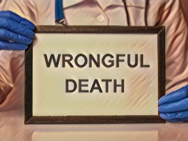 wrongful death inscription held by a doctor