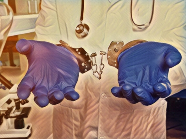 Medical negligence is shown on the conceptual photo