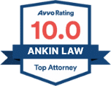 Ankin Law LLC Avvo 10 Rating Suberb Top Attorney badge