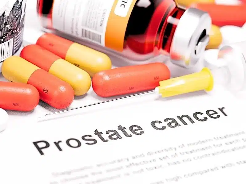 Pills, syringe and prostate cancer written. What Cancers Are Linked to PFAS